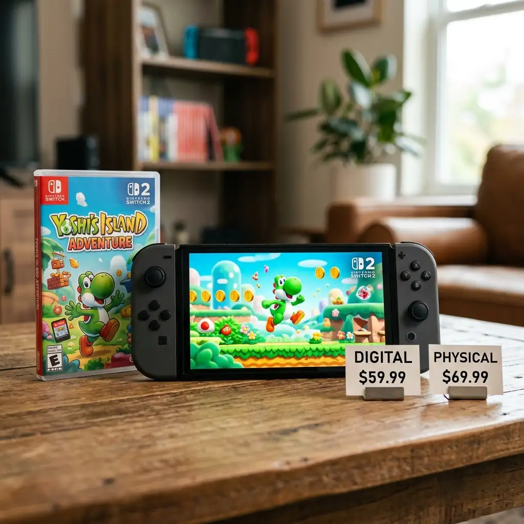 任天堂把 Switch 2 实体版的账算明白了:数字版 60 美元、卡带 70 美元,7 月还要用《Splatoon Raiders》把这套逻辑坐实