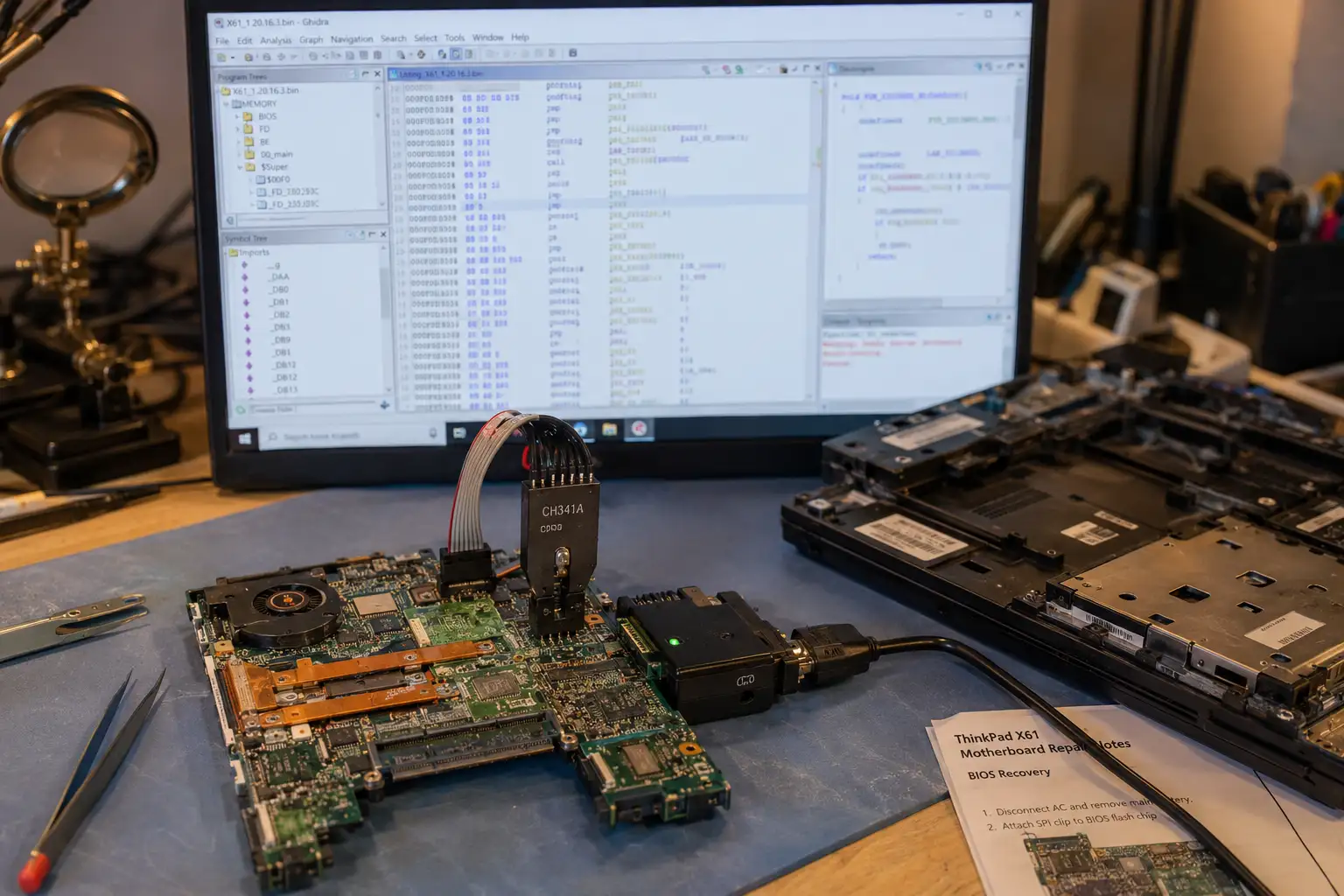 AI 把 ThinkPad X61 跑上 coreboot:固件逆向变快了,审查更贵了