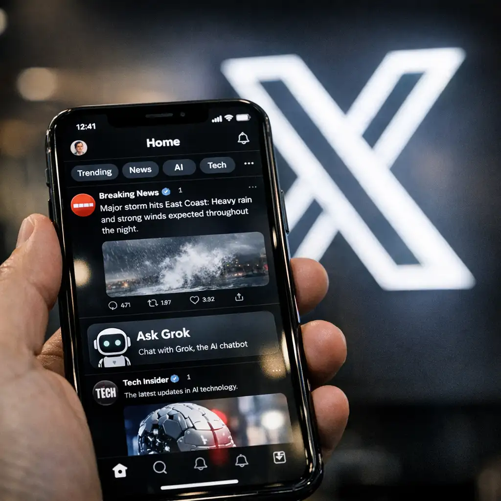 X 上线 Grok 自定义时间线:75+ 个频道、第二位广告,以及 Communities 的退场